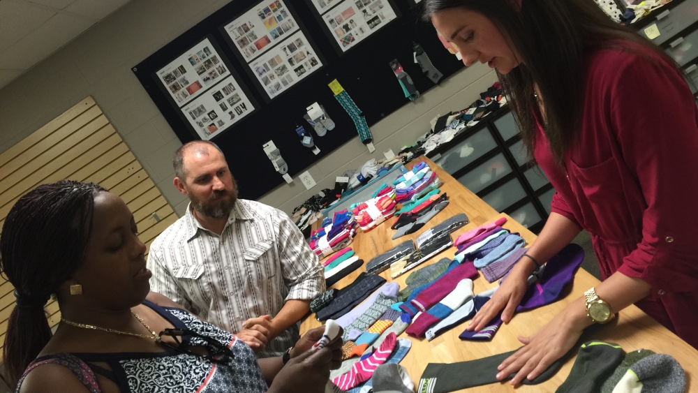 jacqueline-visiting-mccubben-socks-design-team-via-her-mentor-mary-ruppert-stroescu-1