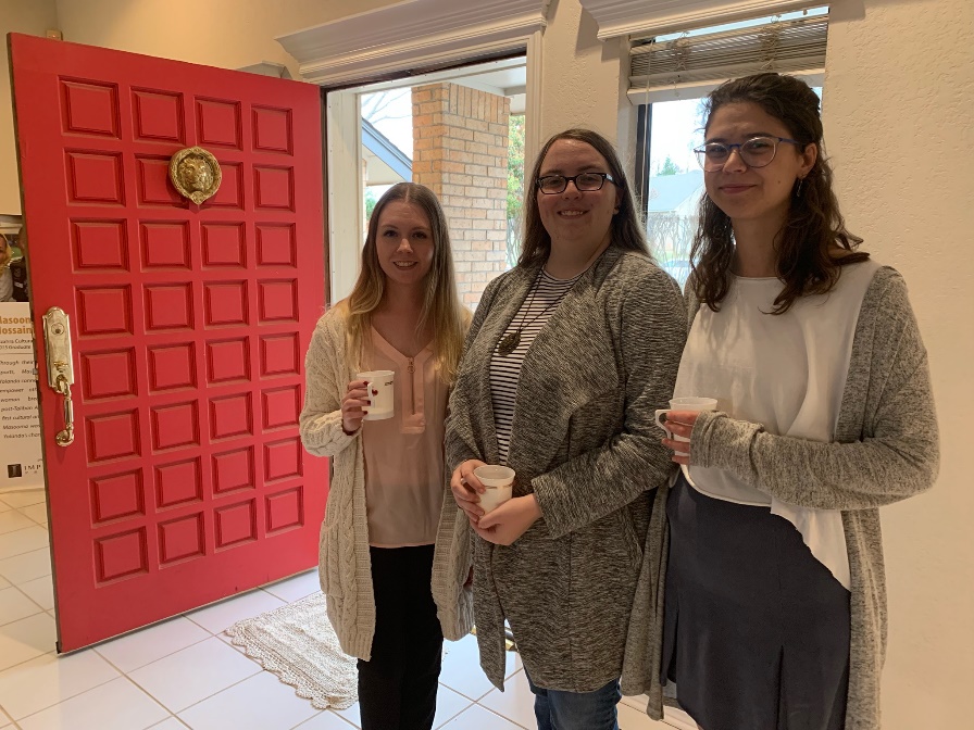 ptb-volunteers-intern 2019 IEEW interns Sonja Sparks and Ariel Wilkerson with former intern, now PTB® Student Coordinator, Nikki Sharber at the 2019 Women’s History Month event, Kick Off Your Shoes.